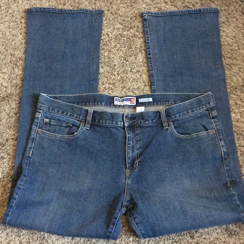 Old Navy Blue Jeans Boot-cur Low Waist Stretch 16